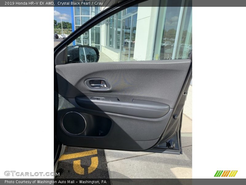 Crystal Black Pearl / Gray 2019 Honda HR-V EX AWD