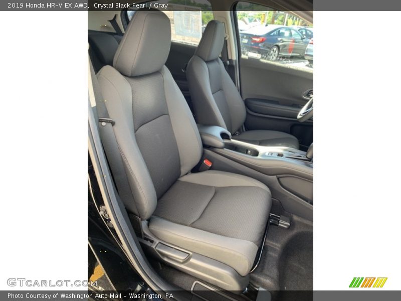 Crystal Black Pearl / Gray 2019 Honda HR-V EX AWD