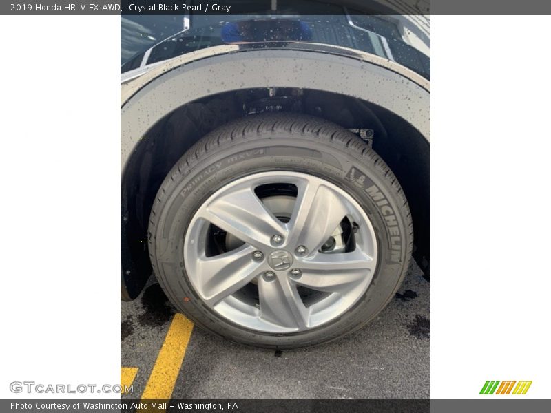 Crystal Black Pearl / Gray 2019 Honda HR-V EX AWD