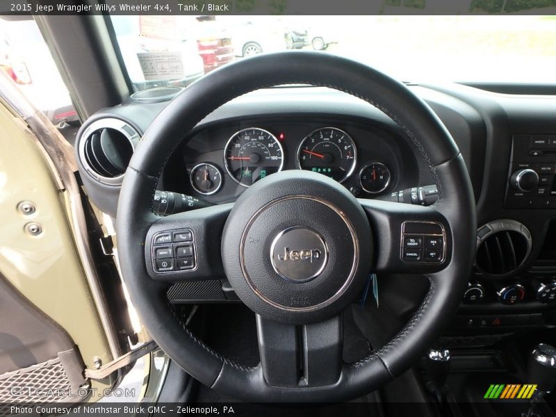Tank / Black 2015 Jeep Wrangler Willys Wheeler 4x4
