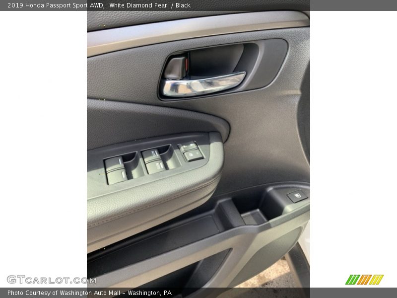 White Diamond Pearl / Black 2019 Honda Passport Sport AWD