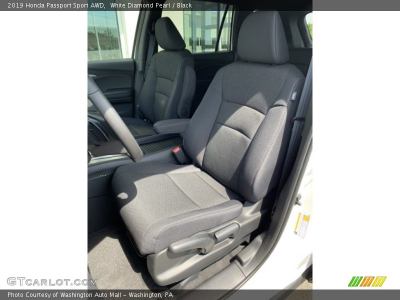White Diamond Pearl / Black 2019 Honda Passport Sport AWD