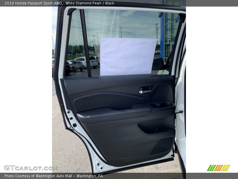 White Diamond Pearl / Black 2019 Honda Passport Sport AWD