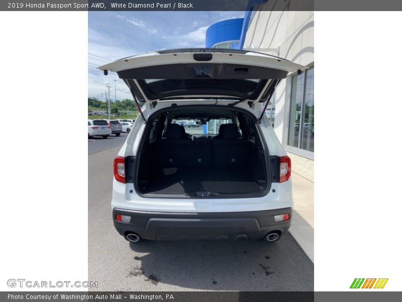 White Diamond Pearl / Black 2019 Honda Passport Sport AWD