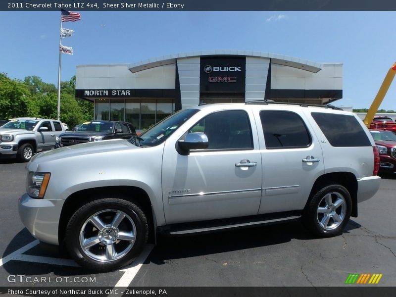 Sheer Silver Metallic / Ebony 2011 Chevrolet Tahoe LTZ 4x4