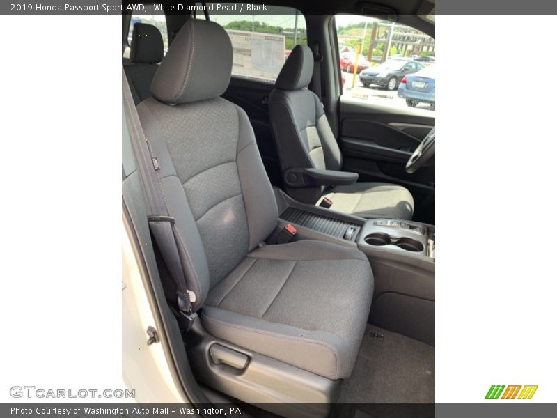 White Diamond Pearl / Black 2019 Honda Passport Sport AWD