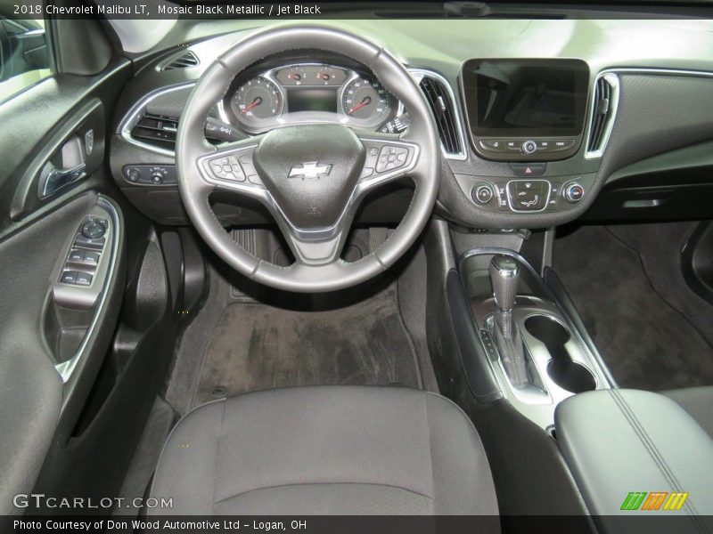 Mosaic Black Metallic / Jet Black 2018 Chevrolet Malibu LT