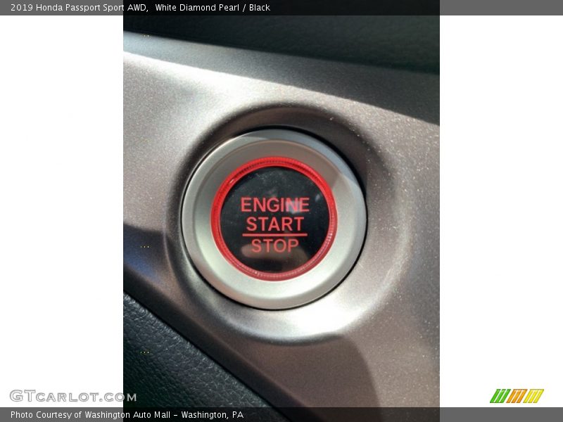White Diamond Pearl / Black 2019 Honda Passport Sport AWD