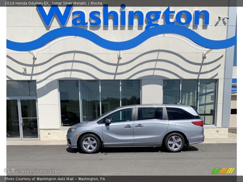 Lunar Silver Metallic / Mocha 2019 Honda Odyssey EX