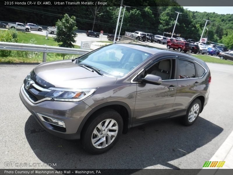 Urban Titanium Metallic / Beige 2016 Honda CR-V EX AWD