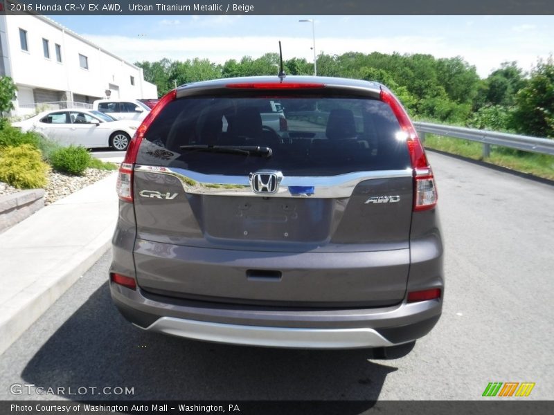 Urban Titanium Metallic / Beige 2016 Honda CR-V EX AWD