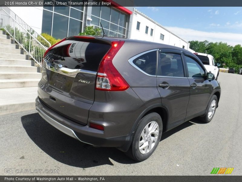 Urban Titanium Metallic / Beige 2016 Honda CR-V EX AWD