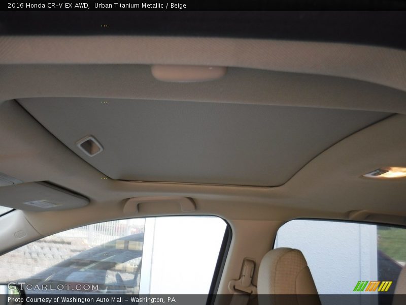 Urban Titanium Metallic / Beige 2016 Honda CR-V EX AWD