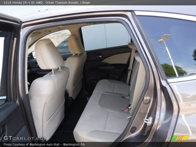 Urban Titanium Metallic / Beige 2016 Honda CR-V EX AWD