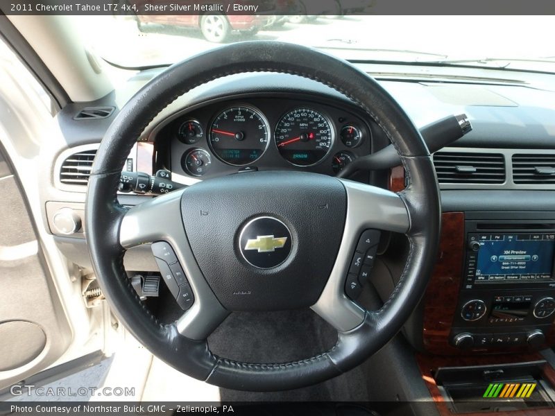 Sheer Silver Metallic / Ebony 2011 Chevrolet Tahoe LTZ 4x4