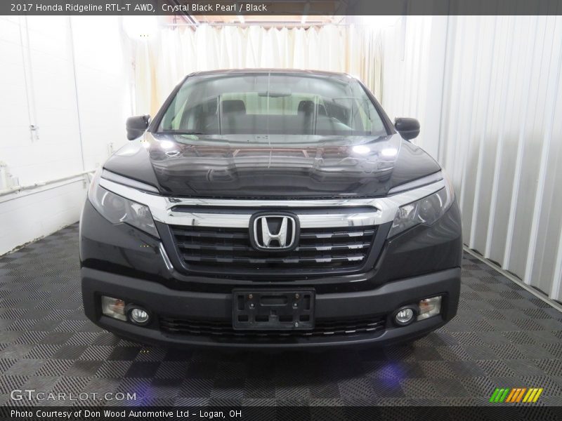 Crystal Black Pearl / Black 2017 Honda Ridgeline RTL-T AWD