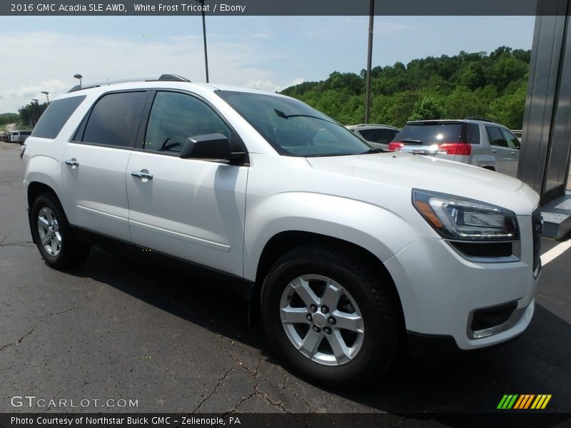White Frost Tricoat / Ebony 2016 GMC Acadia SLE AWD