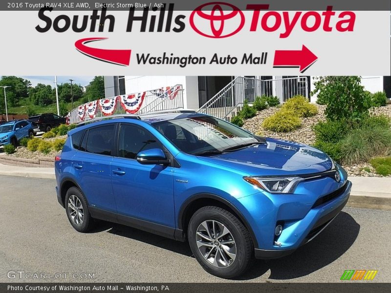 Electric Storm Blue / Ash 2016 Toyota RAV4 XLE AWD