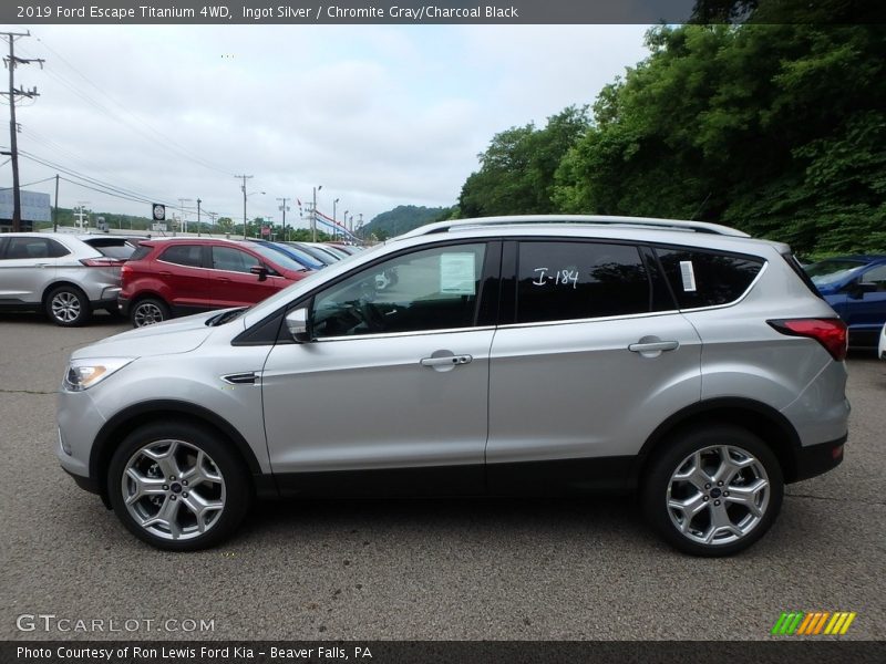 Ingot Silver / Chromite Gray/Charcoal Black 2019 Ford Escape Titanium 4WD
