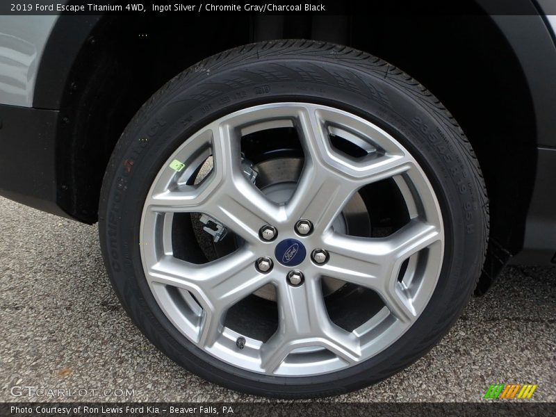 Ingot Silver / Chromite Gray/Charcoal Black 2019 Ford Escape Titanium 4WD