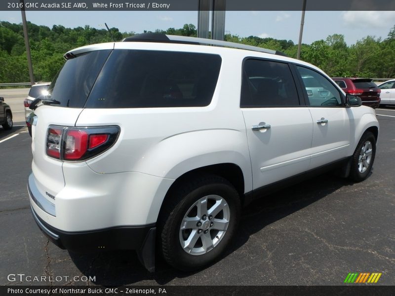 White Frost Tricoat / Ebony 2016 GMC Acadia SLE AWD
