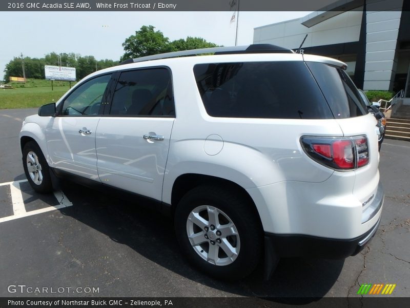 White Frost Tricoat / Ebony 2016 GMC Acadia SLE AWD