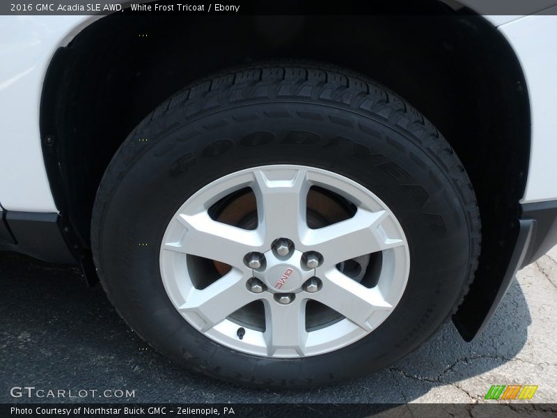 White Frost Tricoat / Ebony 2016 GMC Acadia SLE AWD