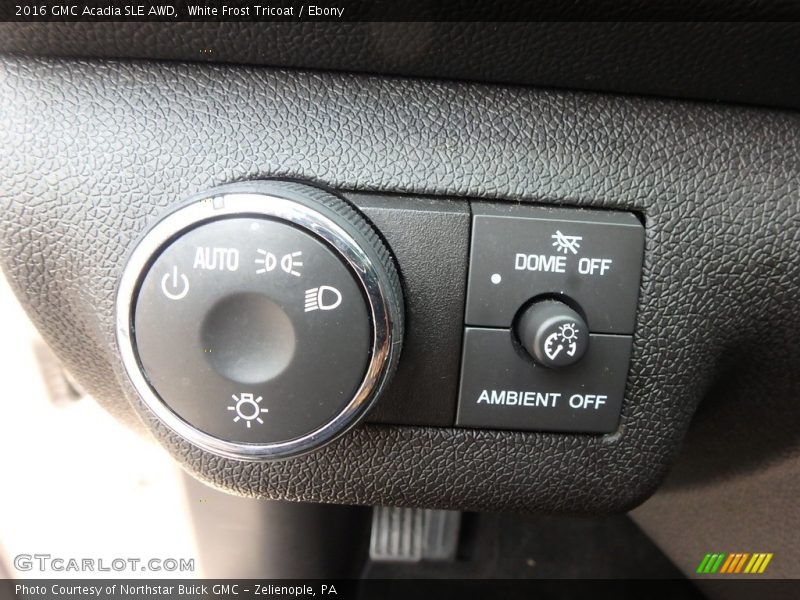 White Frost Tricoat / Ebony 2016 GMC Acadia SLE AWD