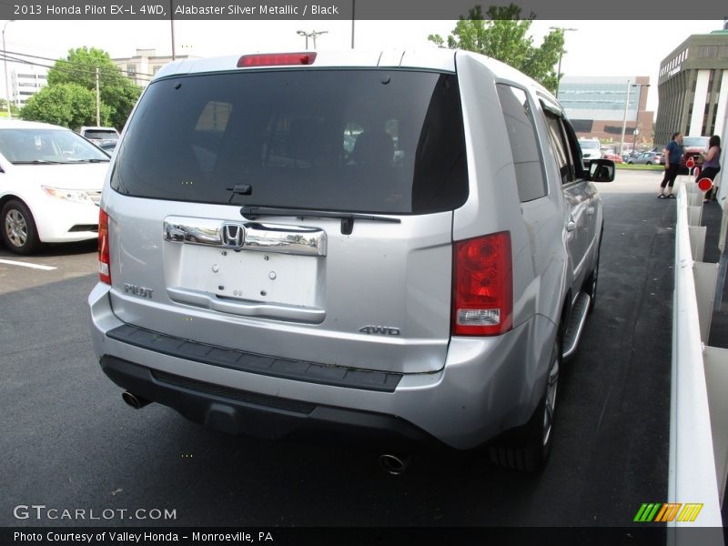 Alabaster Silver Metallic / Black 2013 Honda Pilot EX-L 4WD