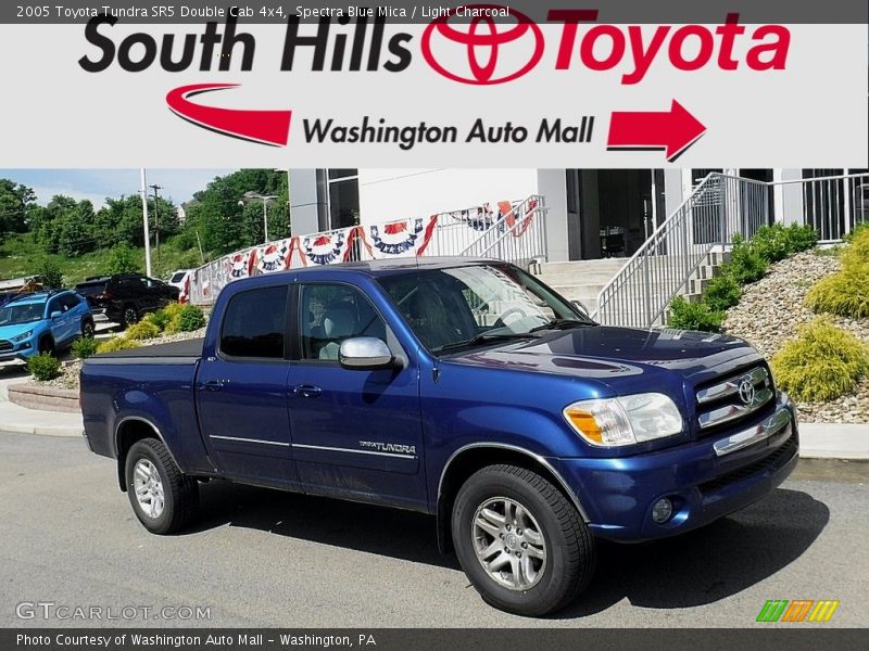 Spectra Blue Mica / Light Charcoal 2005 Toyota Tundra SR5 Double Cab 4x4