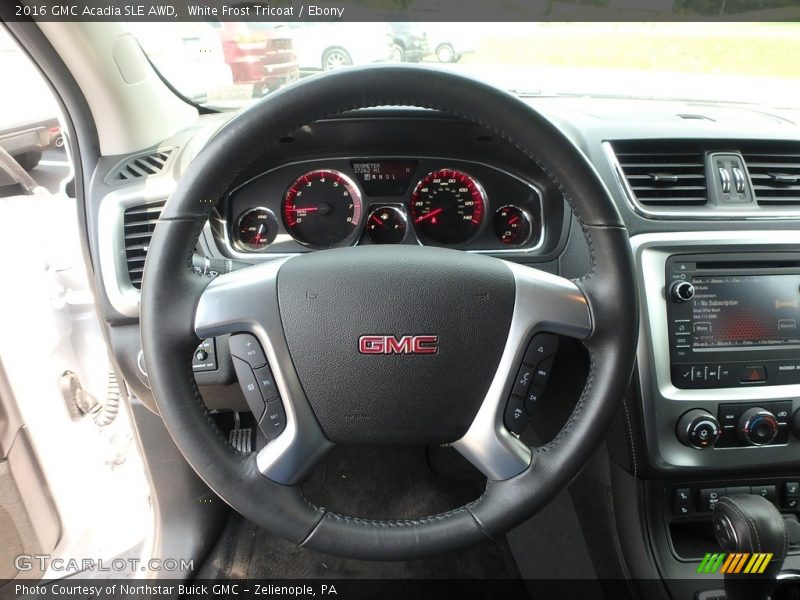 White Frost Tricoat / Ebony 2016 GMC Acadia SLE AWD