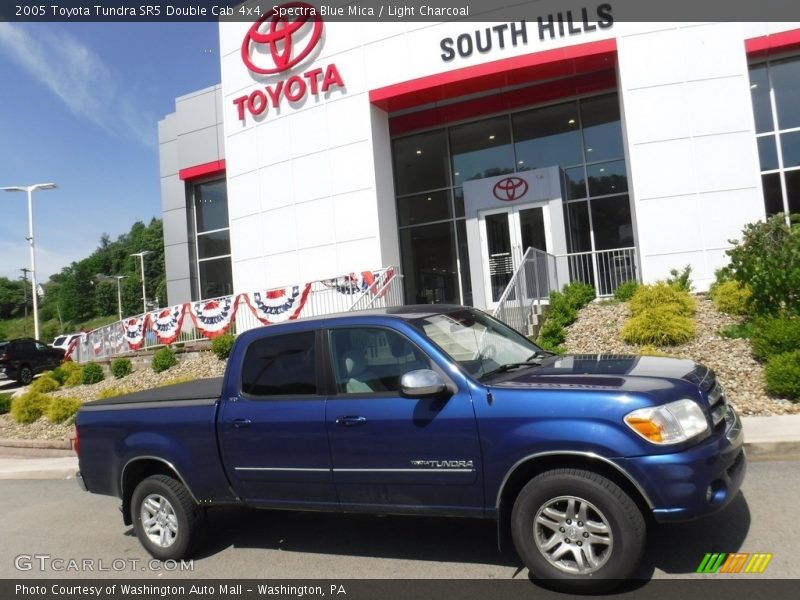 Spectra Blue Mica / Light Charcoal 2005 Toyota Tundra SR5 Double Cab 4x4