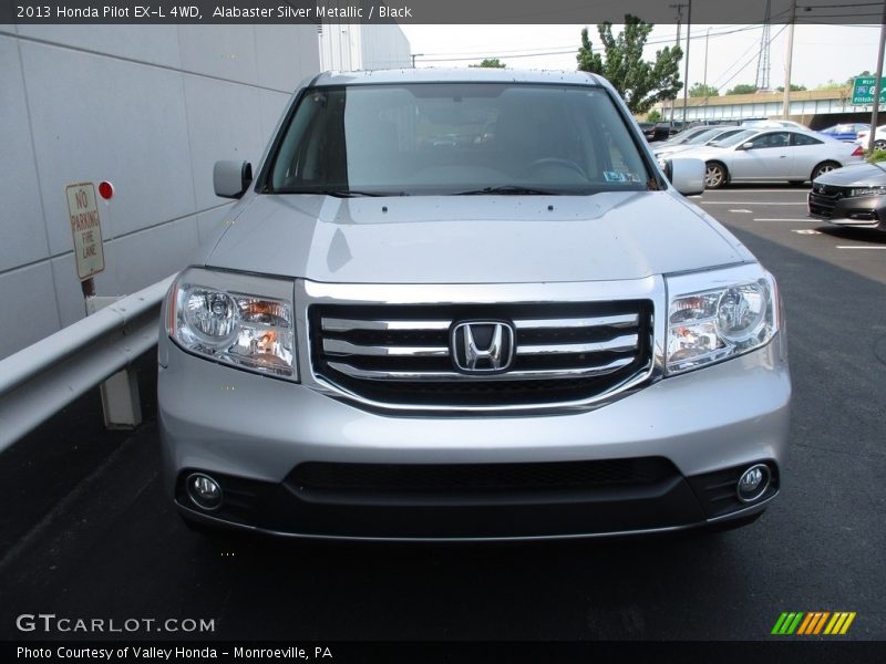Alabaster Silver Metallic / Black 2013 Honda Pilot EX-L 4WD
