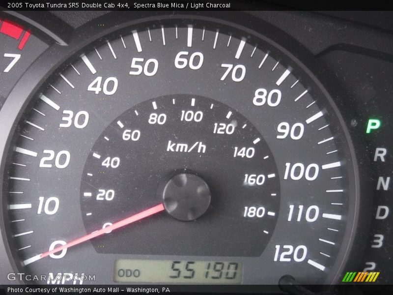 Spectra Blue Mica / Light Charcoal 2005 Toyota Tundra SR5 Double Cab 4x4