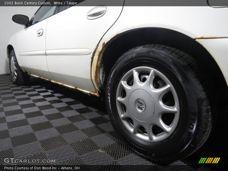 White / Taupe 2003 Buick Century Custom