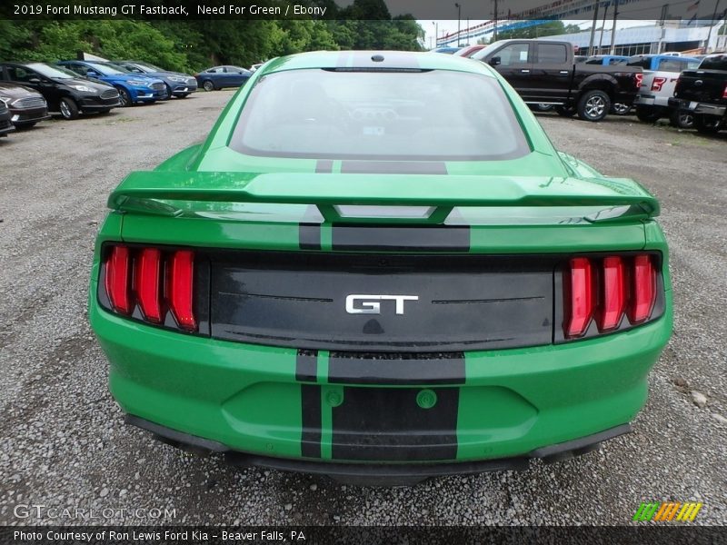 Need For Green / Ebony 2019 Ford Mustang GT Fastback