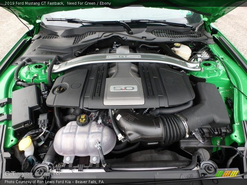  2019 Mustang GT Fastback Engine - 5.0 Liter DOHC 32-Valve Ti-VCT V8