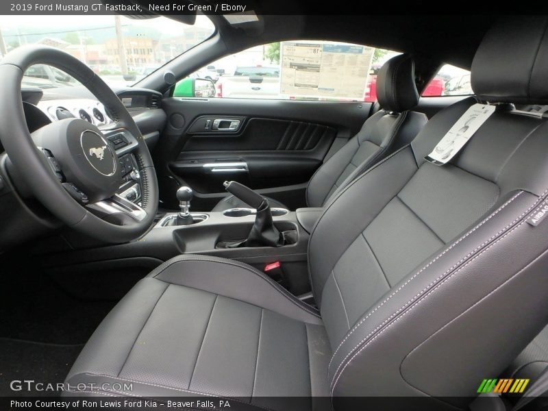 Front Seat of 2019 Mustang GT Fastback