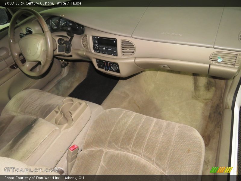 White / Taupe 2003 Buick Century Custom