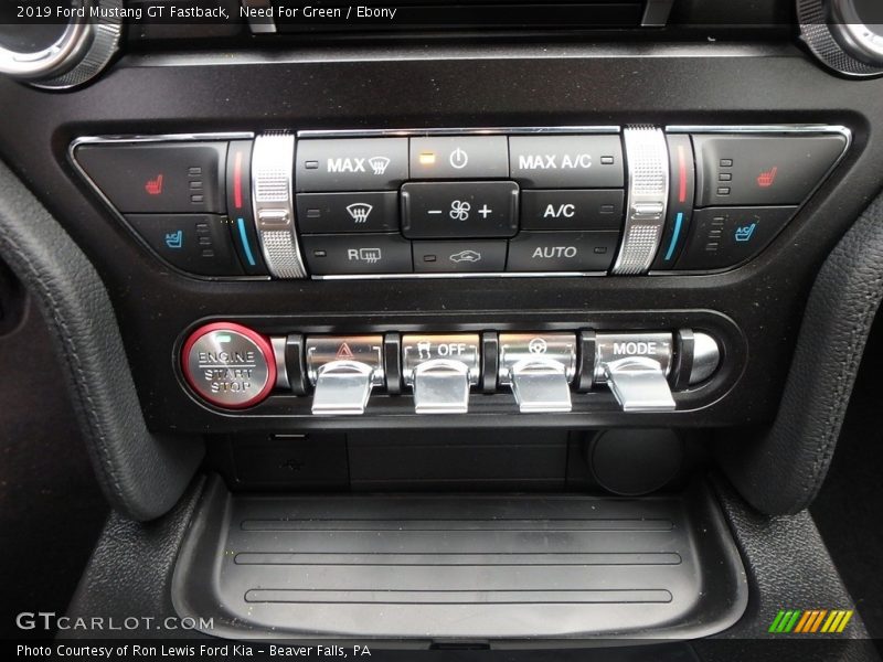 Controls of 2019 Mustang GT Fastback