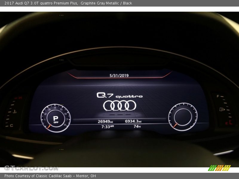 Graphite Gray Metallic / Black 2017 Audi Q7 3.0T quattro Premium Plus