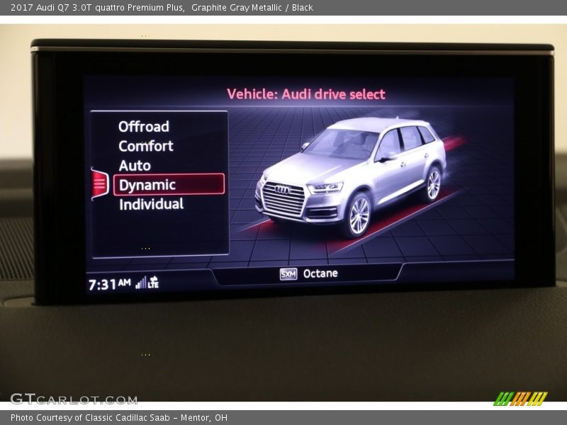 Graphite Gray Metallic / Black 2017 Audi Q7 3.0T quattro Premium Plus