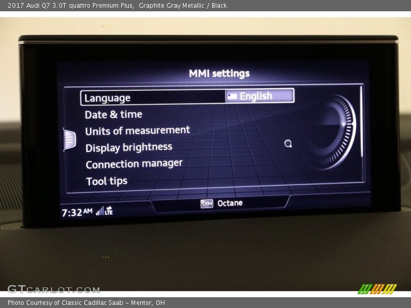 Graphite Gray Metallic / Black 2017 Audi Q7 3.0T quattro Premium Plus