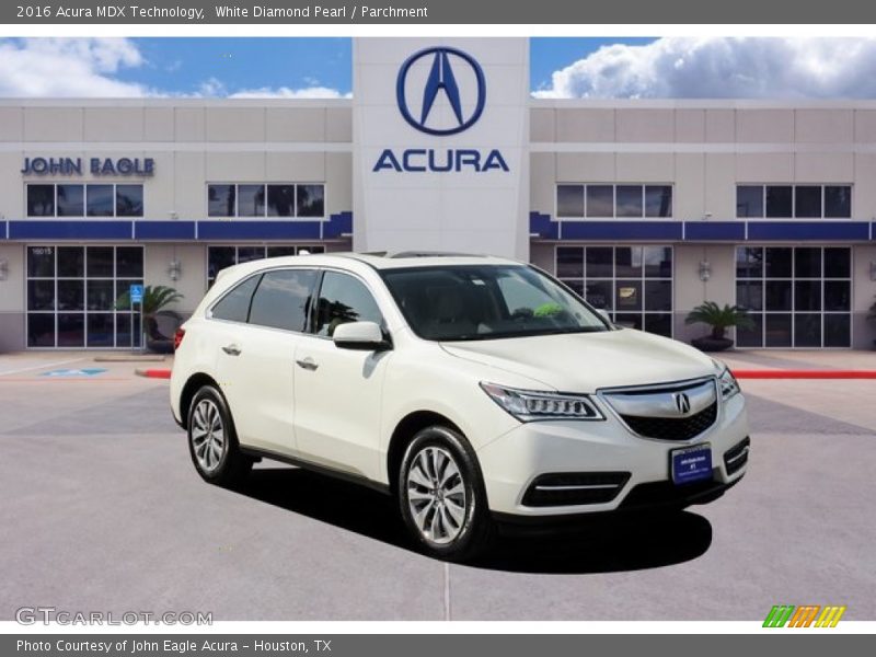White Diamond Pearl / Parchment 2016 Acura MDX Technology