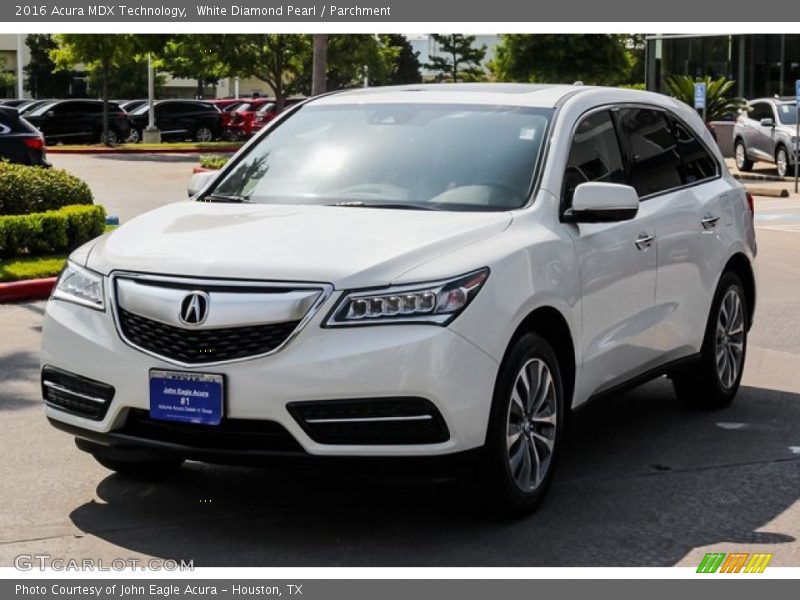 White Diamond Pearl / Parchment 2016 Acura MDX Technology