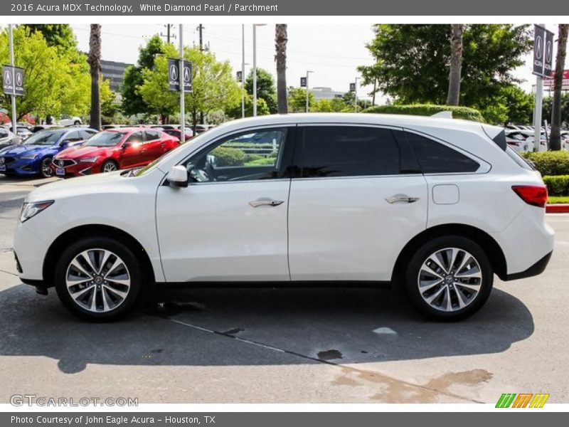 White Diamond Pearl / Parchment 2016 Acura MDX Technology