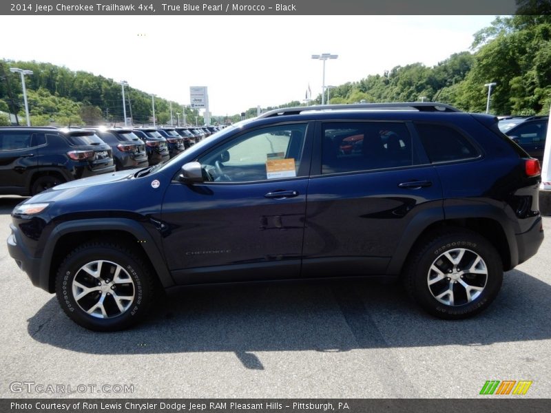 True Blue Pearl / Morocco - Black 2014 Jeep Cherokee Trailhawk 4x4