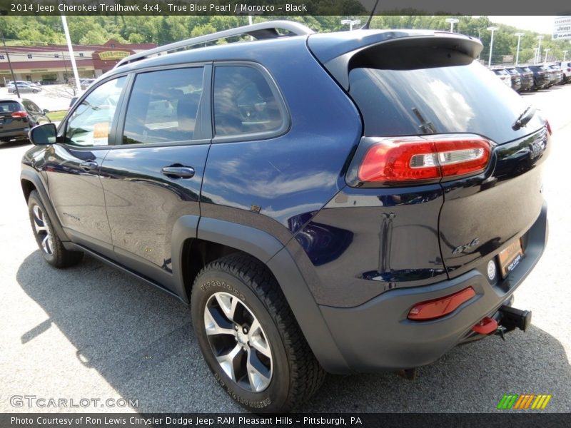 True Blue Pearl / Morocco - Black 2014 Jeep Cherokee Trailhawk 4x4