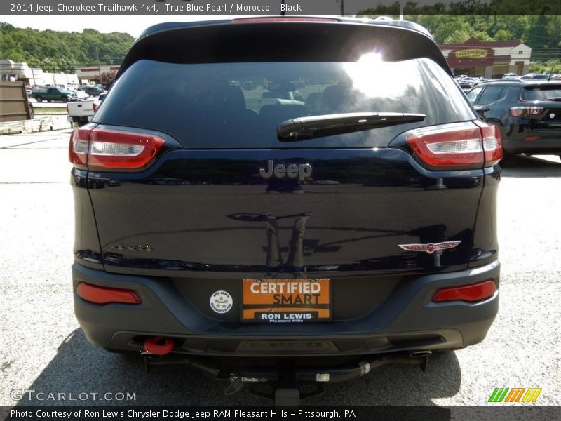 True Blue Pearl / Morocco - Black 2014 Jeep Cherokee Trailhawk 4x4