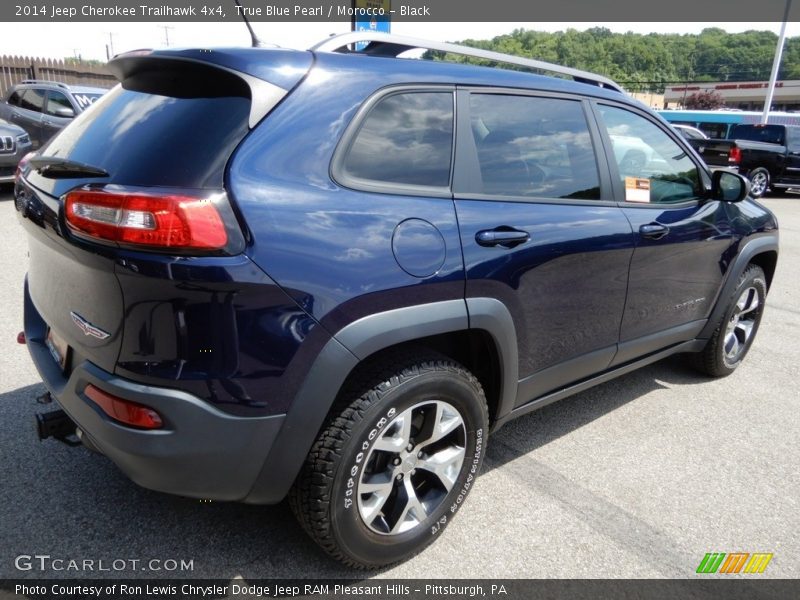 True Blue Pearl / Morocco - Black 2014 Jeep Cherokee Trailhawk 4x4